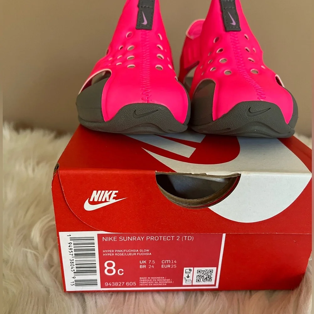 {Nike} Sunray Protect Toddler Sandals in Hot Pink - Toddler Girl's 8 - NWT - Picture 7 of 7